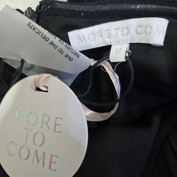 NWT MORE TO COME Kristiana Mini Dress In Black Size M - Picture 9 of 11